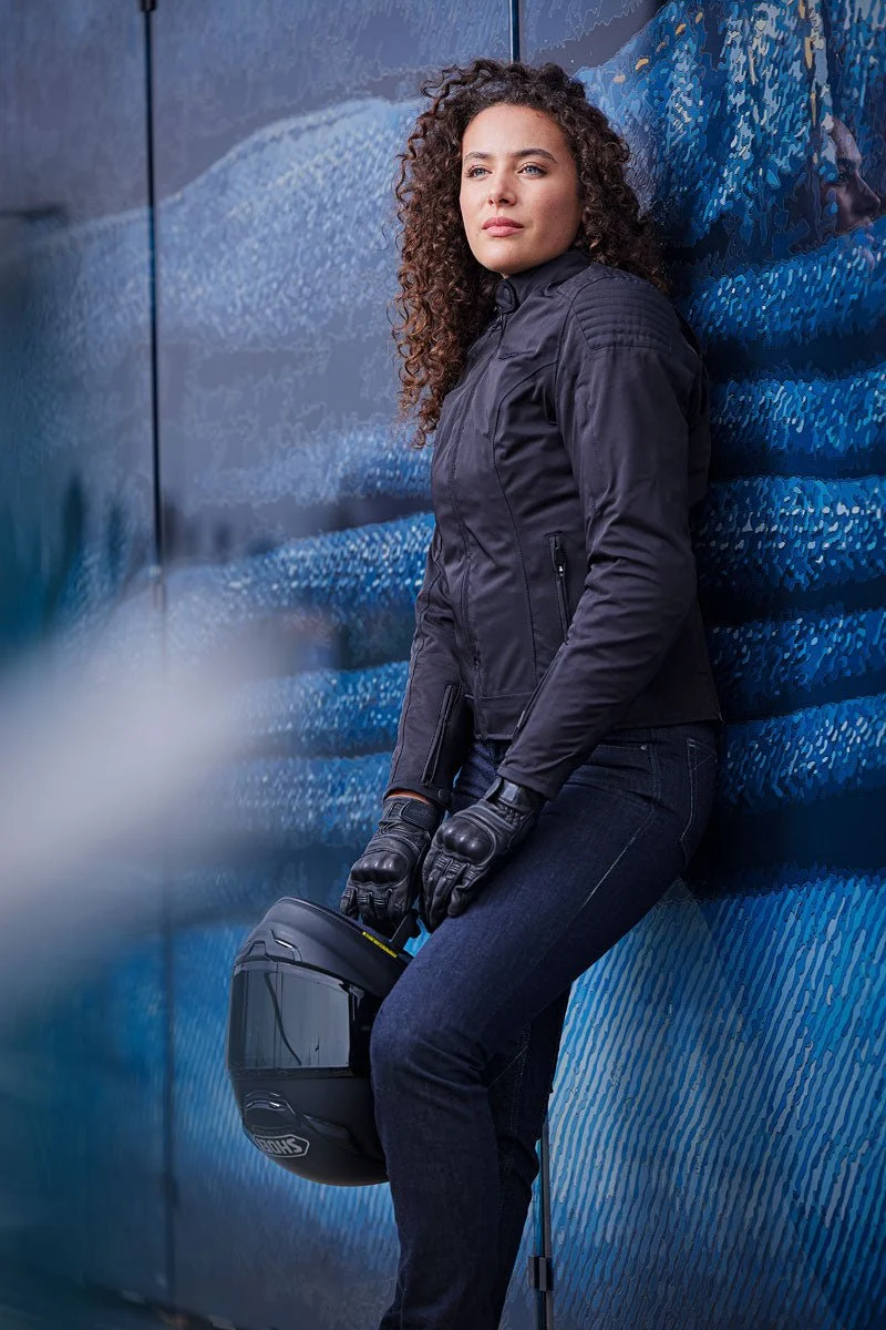 Blouson Moto Femme Furygan JODY Noir — CE A