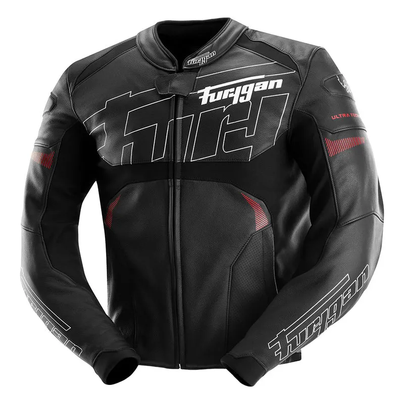 Blouson Moto Sport Technique Furygan HELIX — CE AAA Innovation Noir-Blanc-Rouge