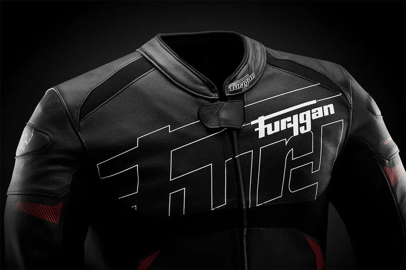 Blouson Moto Sport Technique Furygan HELIX — CE AAA Innovation Noir-Blanc-Rouge