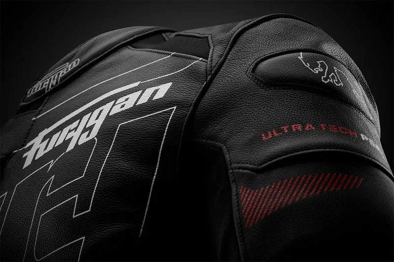 Blouson Moto Sport Technique Furygan HELIX — CE AAA Innovation Noir-Blanc-Rouge