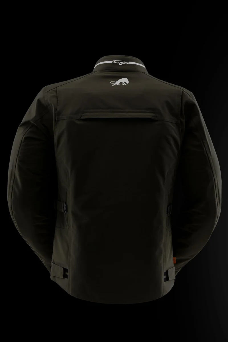 Blouson Moto Homme Furygan HARRIS TROOPER Kaki — CE A