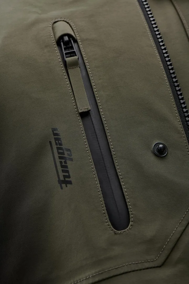 Blouson Moto Homme Furygan HARRIS TROOPER Kaki — CE A