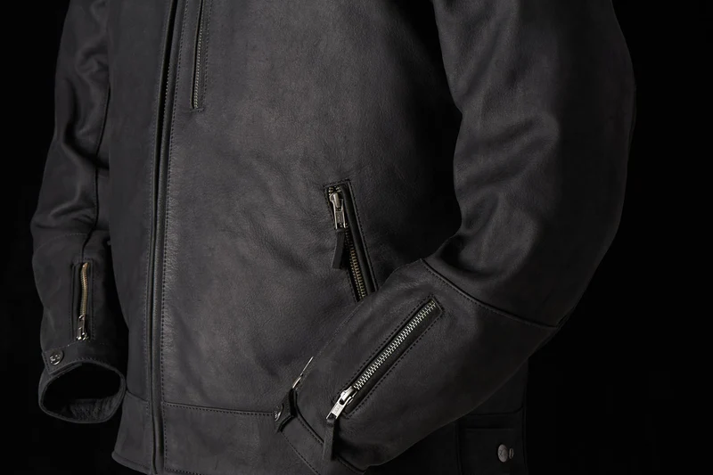Blouson Moto cuir homme style vintage — CE AA | Furygan CLINT EVO NOir