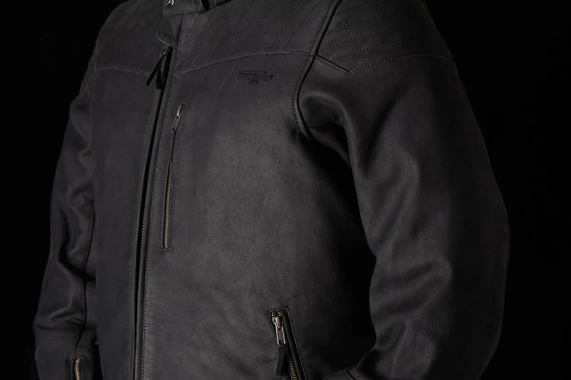 Blouson Moto cuir homme style vintage — CE AA | Furygan CLINT EVO NOir