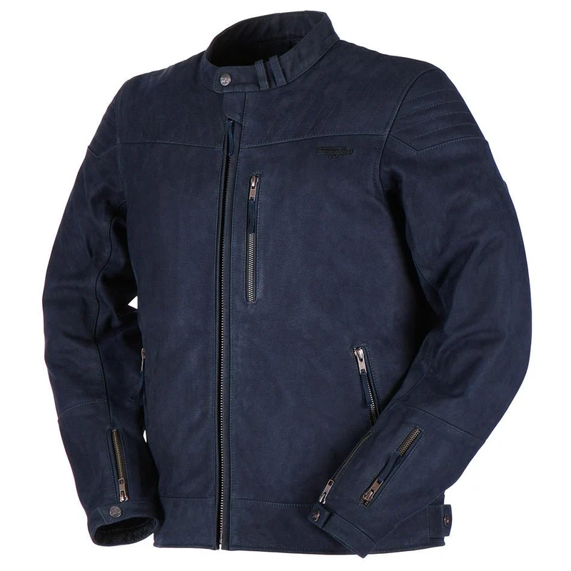Blouson Moto Heritage Furygan CLINT EVO — CE AA Style Vintage Bleu