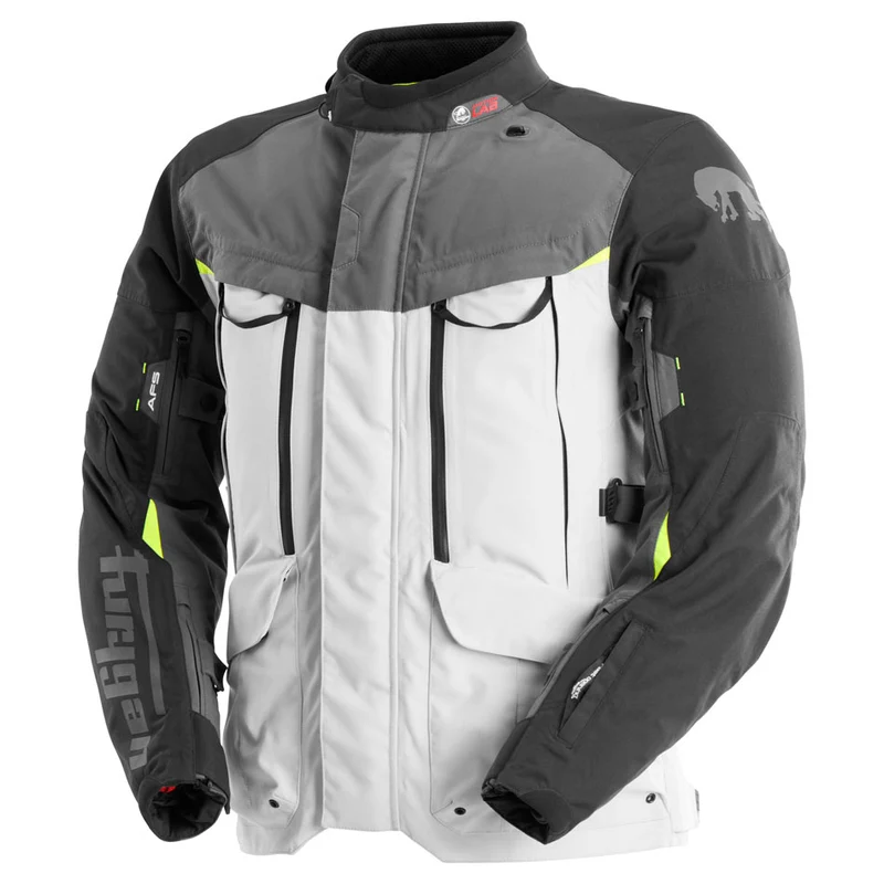 Blouson Moto Homme Furygan CHALLENGER 3C PRIMALOFT® Noir-Pearl-Anthra-Stab — CE AA