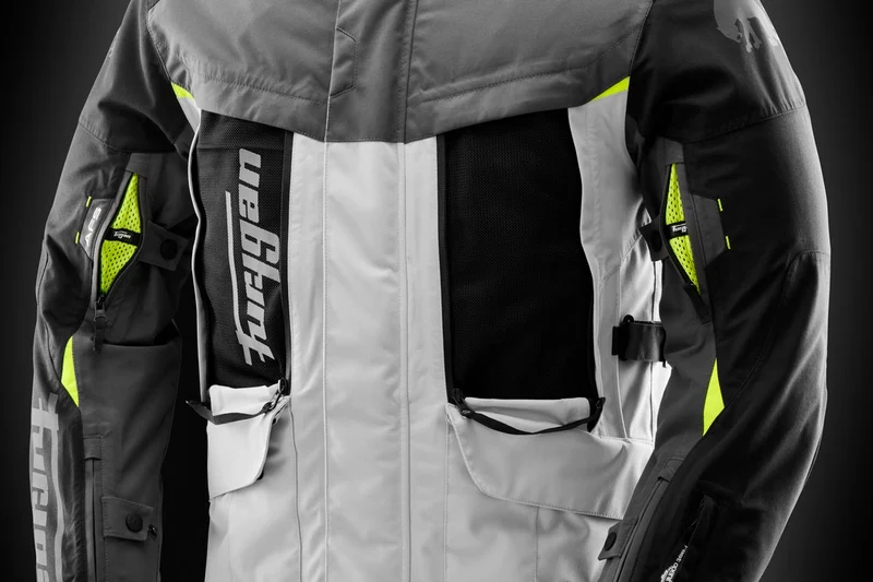 Blouson Moto Homme Furygan CHALLENGER 3C PRIMALOFT® Noir-Pearl-Anthra-Stab — CE AA