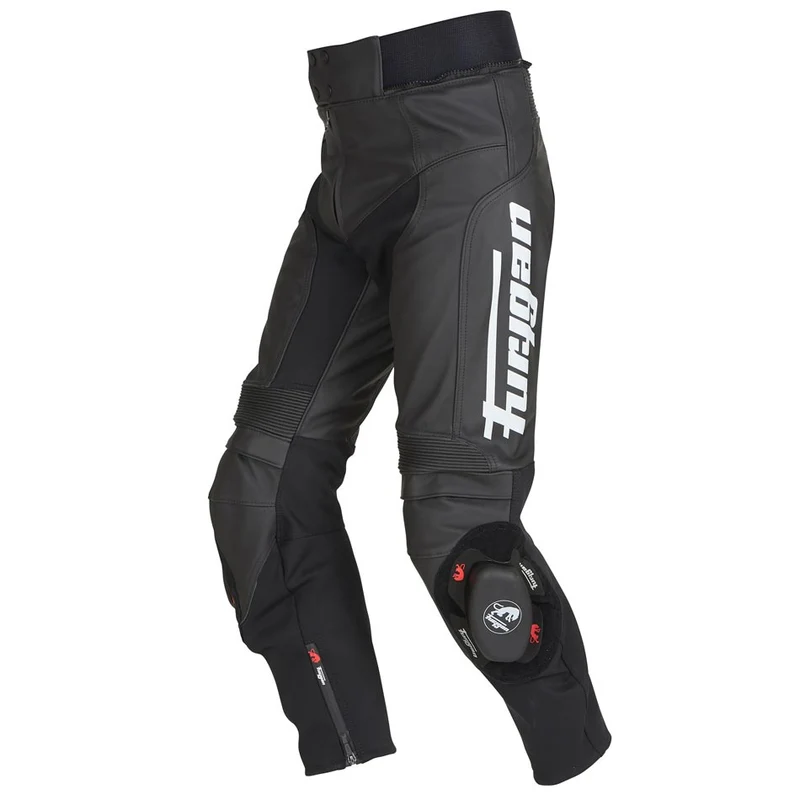 Pantalon Moto Cuir Homme Furygan BUD EVO 3 Noir-Blanc