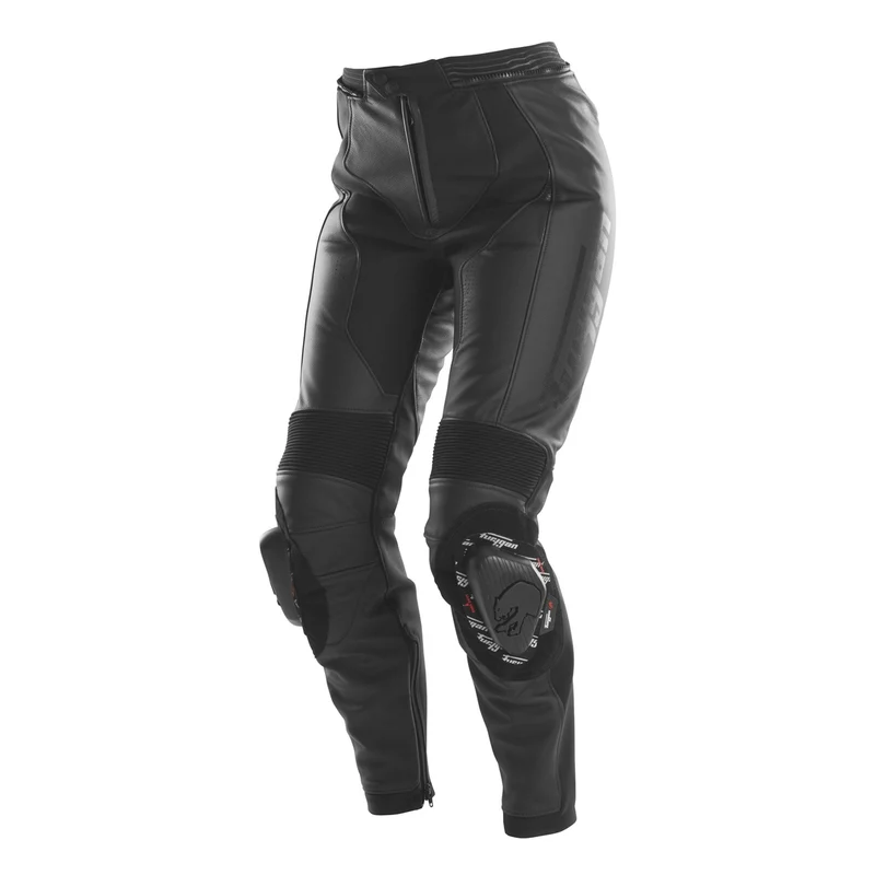 Pantalon Moto Cuir Femme Furygan BUD LADY EVO Noir-Noir — CE AAA
