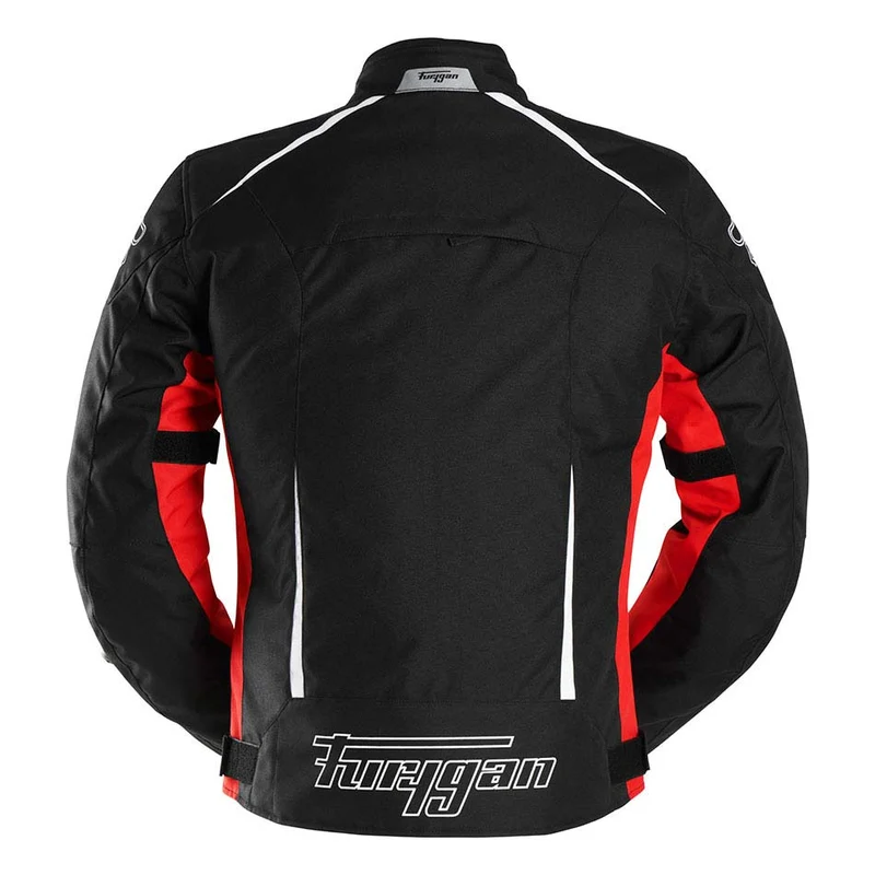 Blouson Moto Homme Furygan YORI Noir-Rouge-Blanc — CE AA