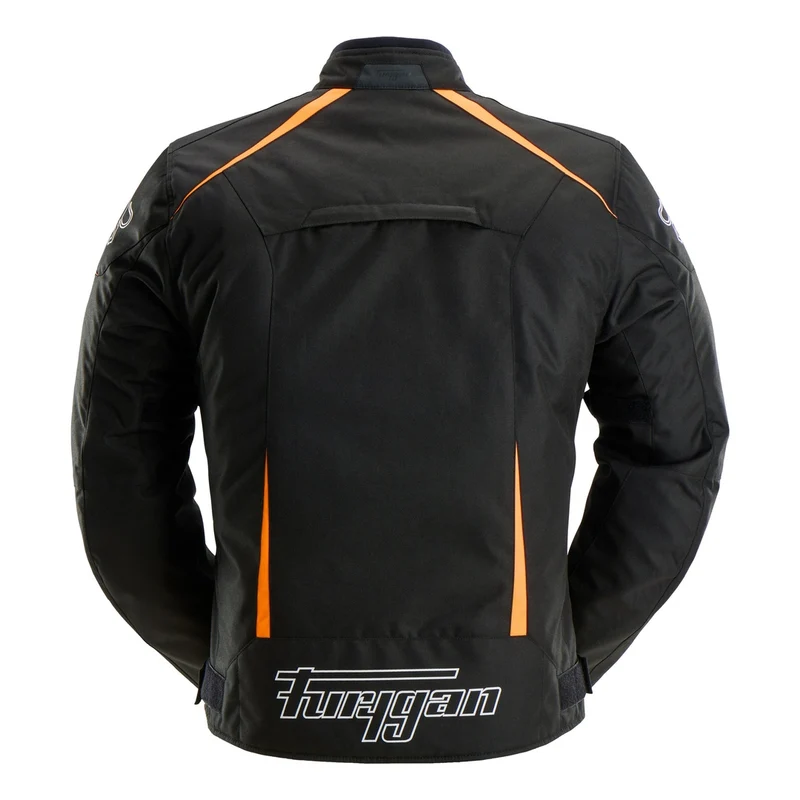 Blouson Moto Homme Furygan YORI Noir-Blanc-Orange stab — CE AA