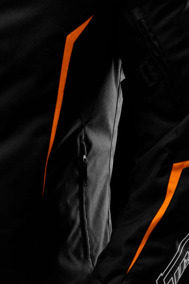 Blouson Moto Homme Furygan YORI Noir-Blanc-Orange stab — CE AA
