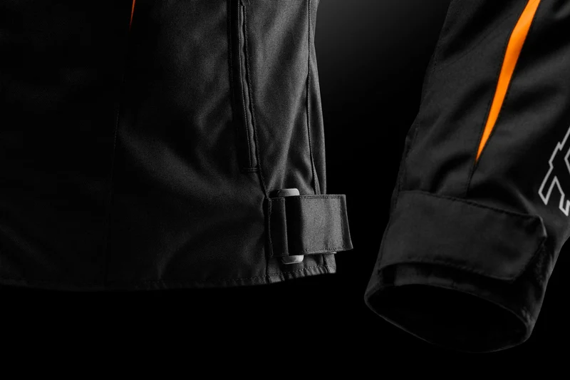 Blouson Moto Homme Furygan YORI Noir-Blanc-Orange stab — CE AA
