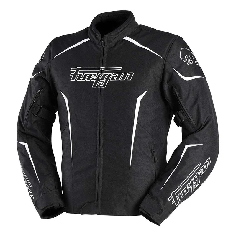Blouson Moto Homme Furygan YORI Noir-Blanc-Blanc — CE AA