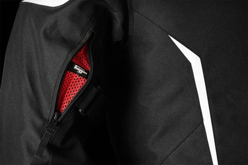 Blouson Moto Homme Furygan YORI Noir-Blanc-Blanc — CE AA