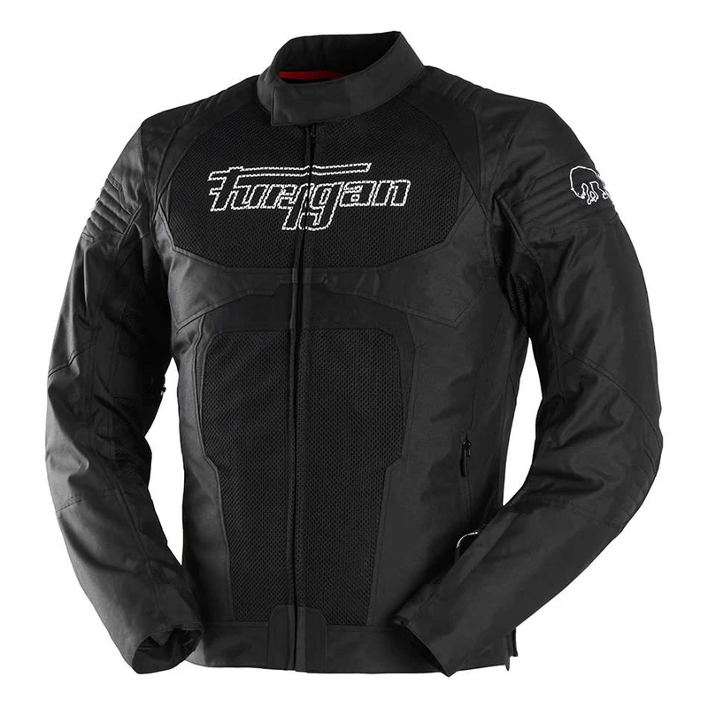 Blouson Moto Homme Furygan WB08 VENTED+ Noir-Blanc — CE A | Été