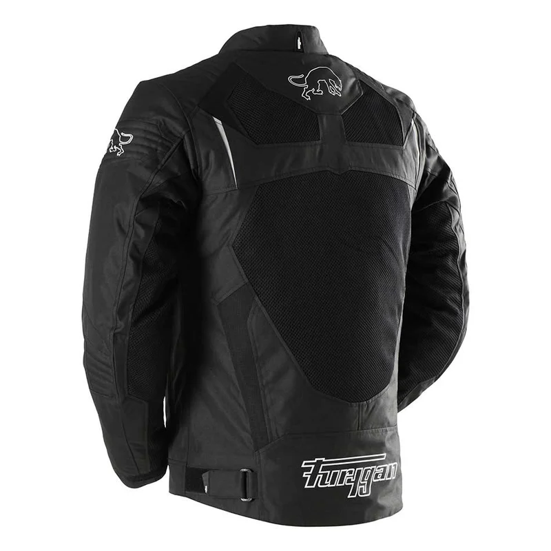 Blouson Moto Homme Furygan WB08 VENTED+ Noir-Blanc — CE A | Été