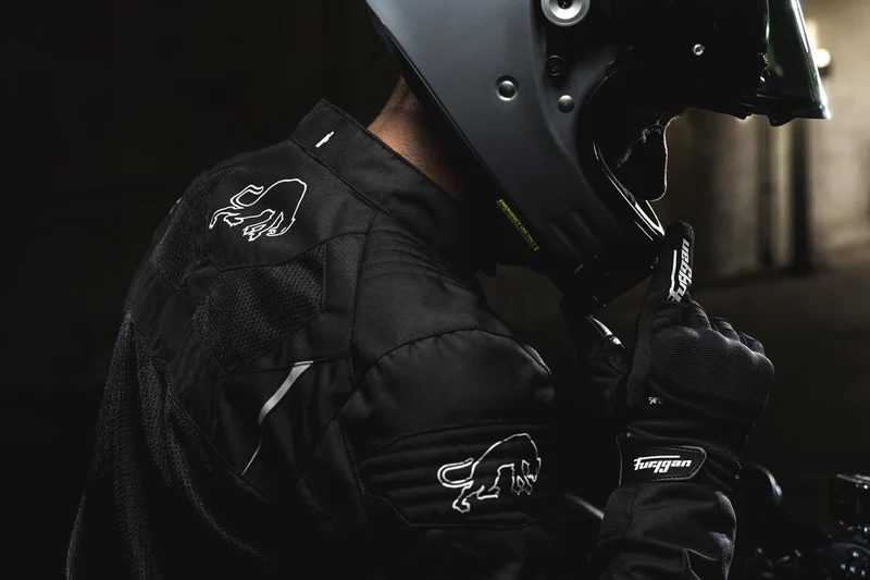 Blouson Moto Homme Furygan WB08 VENTED+ Noir-Blanc — CE A | Été