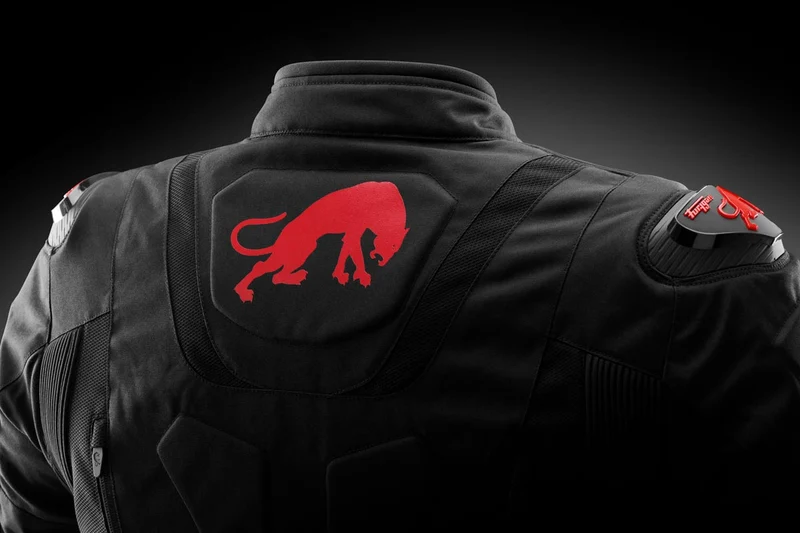 Blouson Moto Homme Furygan TX RAPTOR Noir-Rouge — CE AA