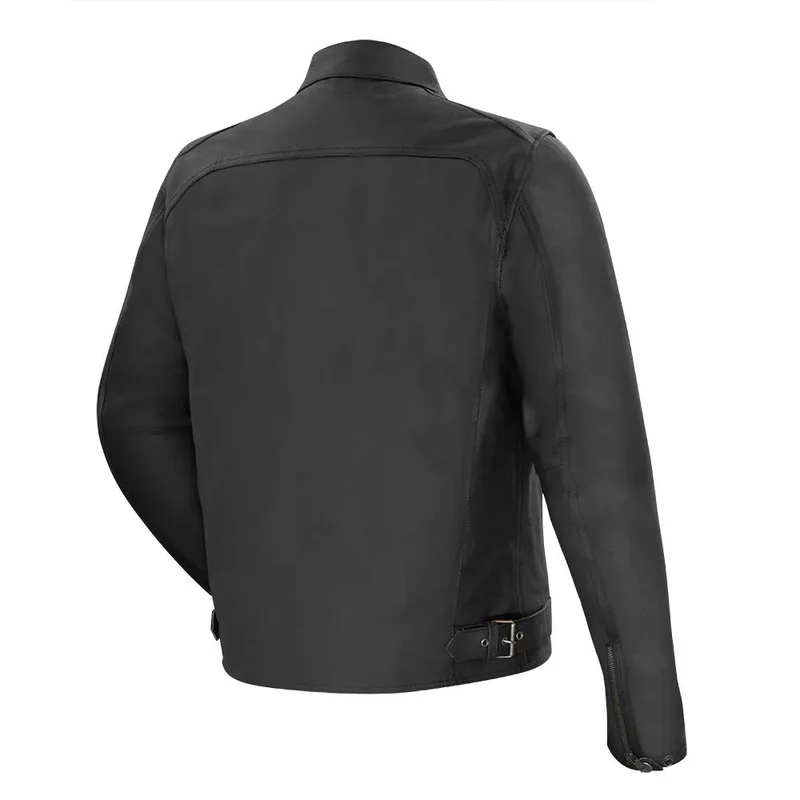 Blouson Cuir Moto Homme Vintage Veracity GASOLINE - Certifié CE EN17092