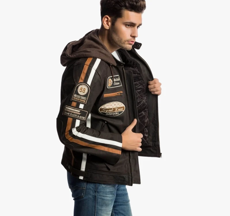 Blouson moto Cuir Vintage Homme : HERITAGE 58™