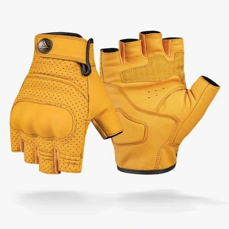 Mitaines Moto Cuir "Liberty Air" – Peau de Mouton & Coques Invisibles