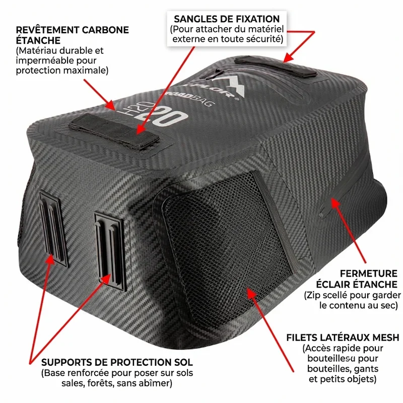 Sac à Dos X-PLOR "Carbon Series" – 20L Étanche