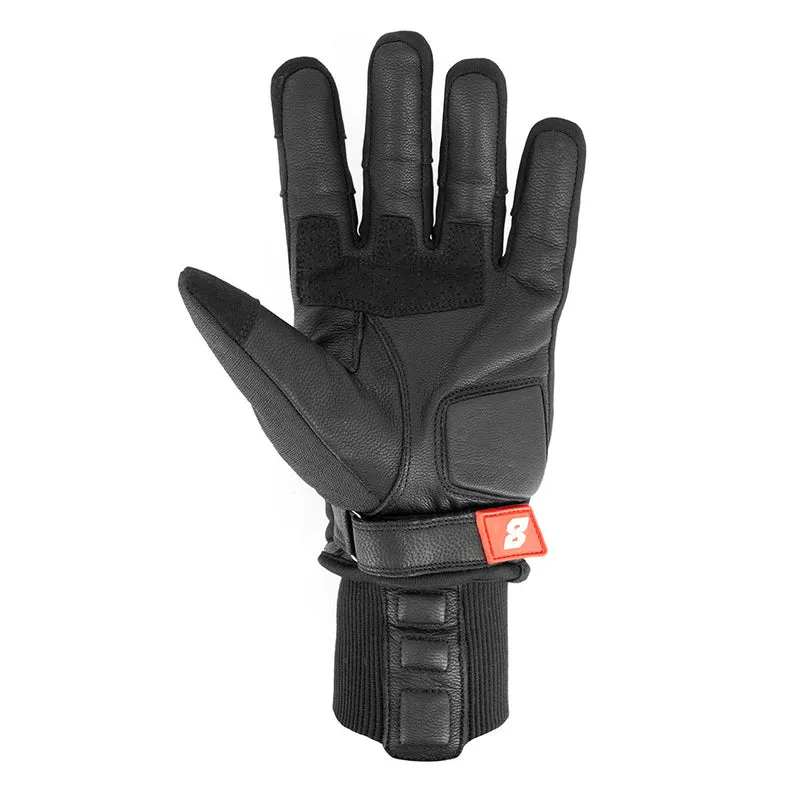 Gants Moto Hiver ASGARD : Cuir, Étanche & Manchette "Stop-Vent"