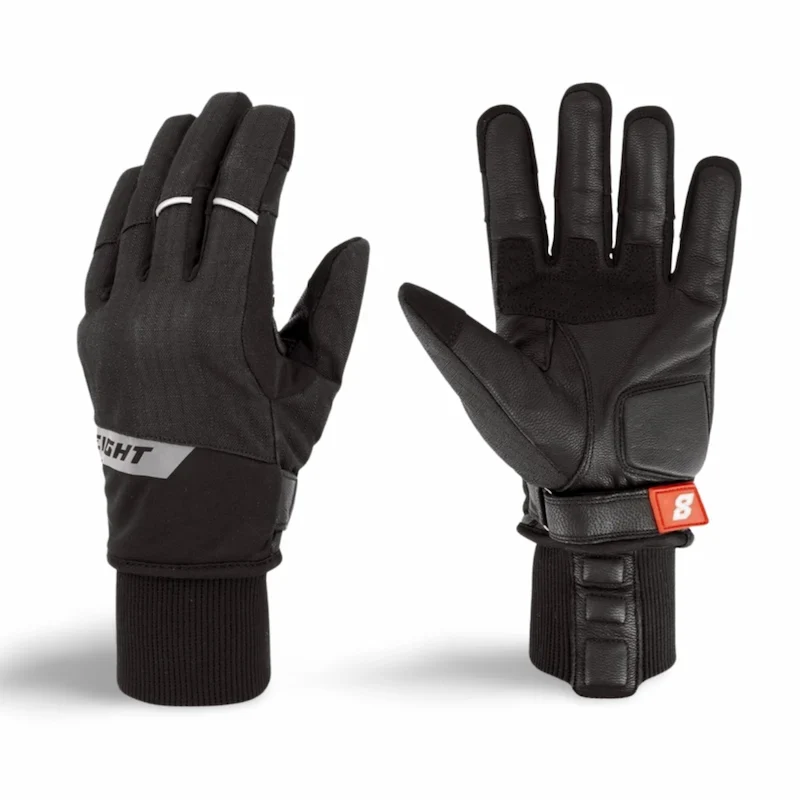 Gants Moto Hiver ASGARD : Cuir, Étanche & Manchette "Stop-Vent"
