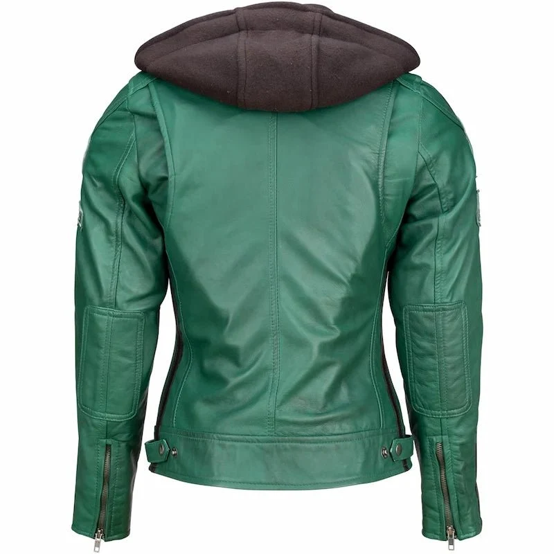 Blouson cuir moto rétro chic pour femme | LEGENDARY 58™