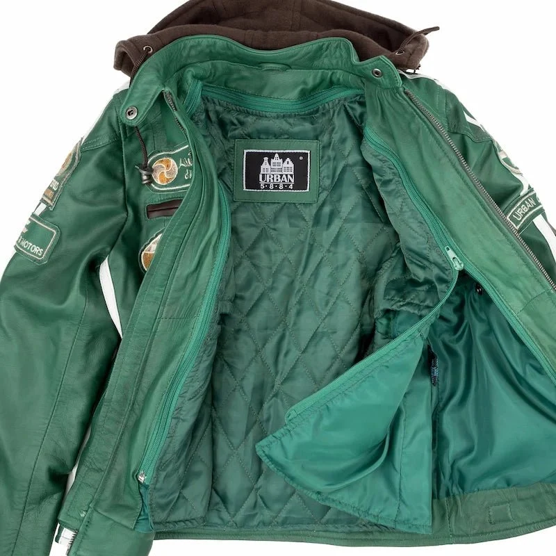Blouson cuir moto rétro chic pour femme | LEGENDARY 58™