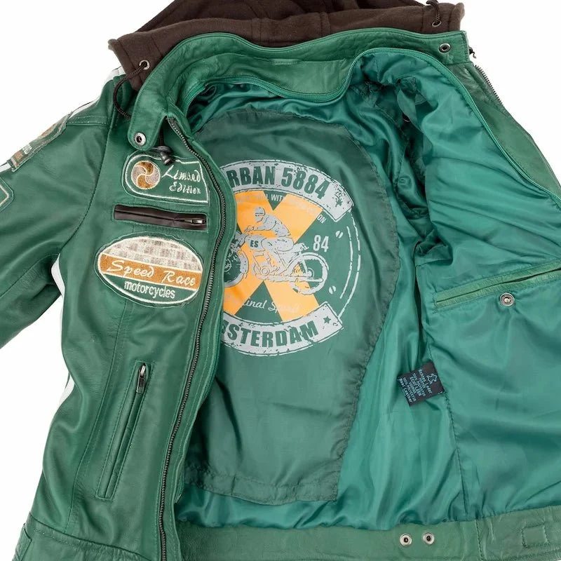 Blouson cuir moto rétro chic pour femme | LEGENDARY 58™