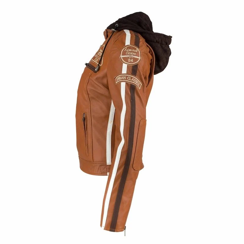 Blouson cuir moto rétro chic pour femme | LEGENDARY 58™