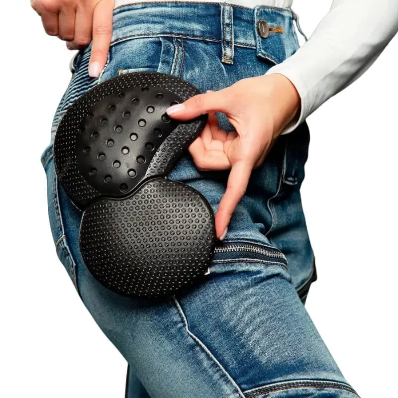 Jeans Moto Femme Kevlar & Protections Niveau 2 – LOONGBIKE™ 4Rider