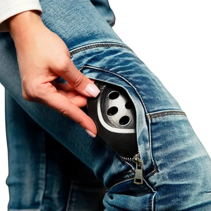Jeans Moto Femme Kevlar & Protections Niveau 2 – LOONGBIKE™ 4Rider