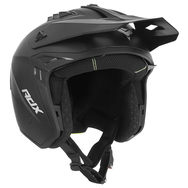 Casque Trial/Enduro ADX AT700 – Noir Mat Transformable avec Mentonnière Amovible (ECE 22.06)