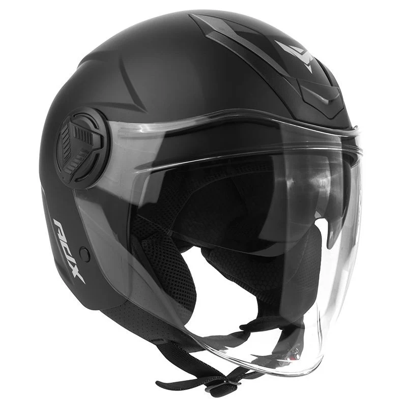Casque Jet Noir Mat Double Écran – Scooter & Moto Urbain
