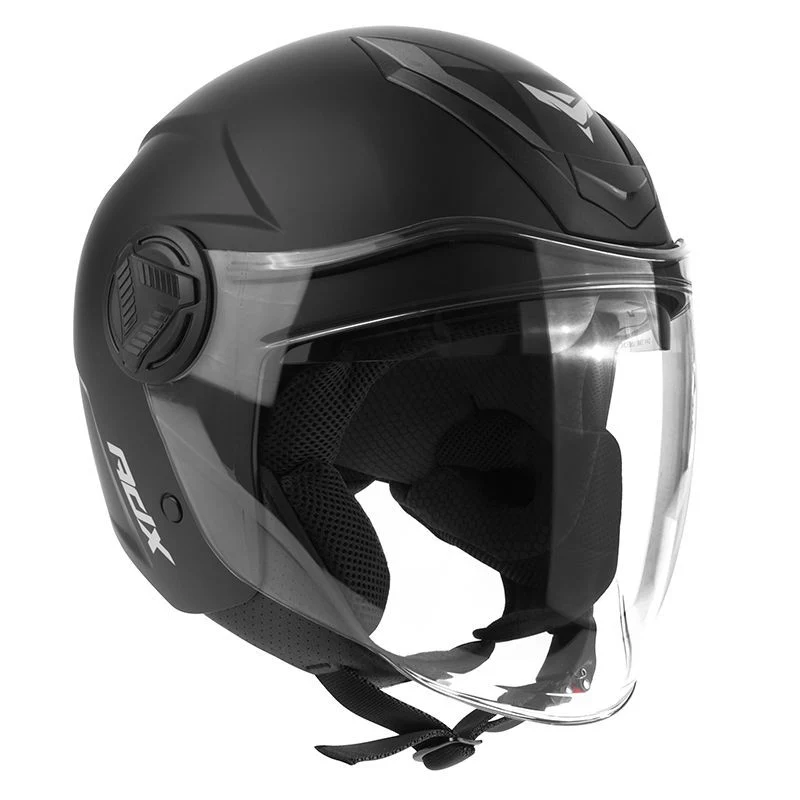Casque Jet Noir Mat Double Écran – Scooter & Moto Urbain