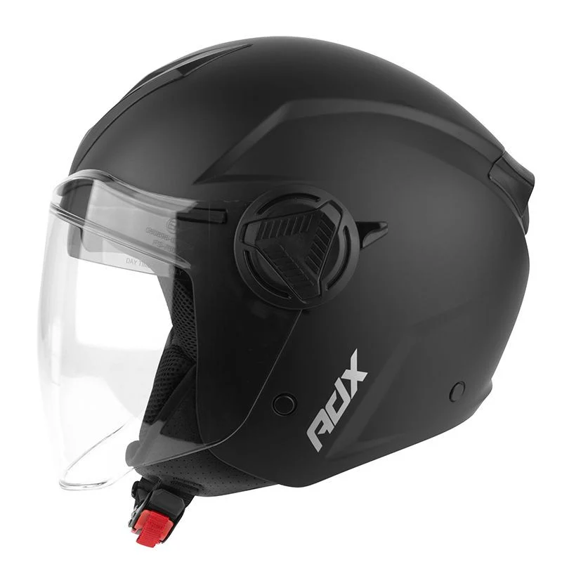 Casque Jet Noir Mat Double Écran – Scooter & Moto Urbain