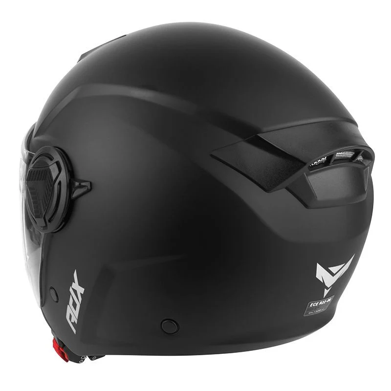 Casque Jet Noir Mat Double Écran – Scooter & Moto Urbain