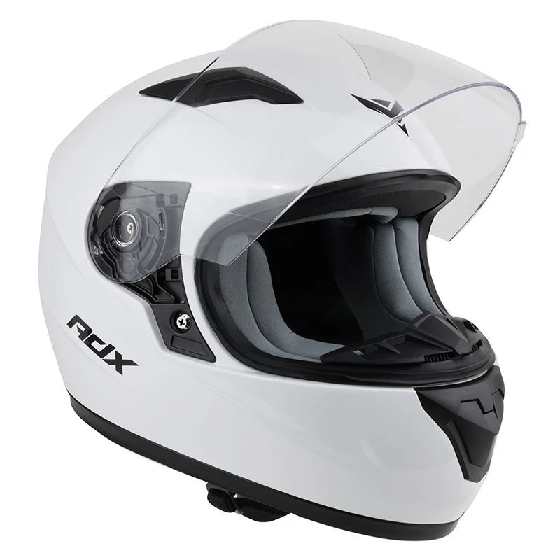 Casque Moto Enfant Intégral ADX AI600 – Blanc Brillant (ECE 22.06)