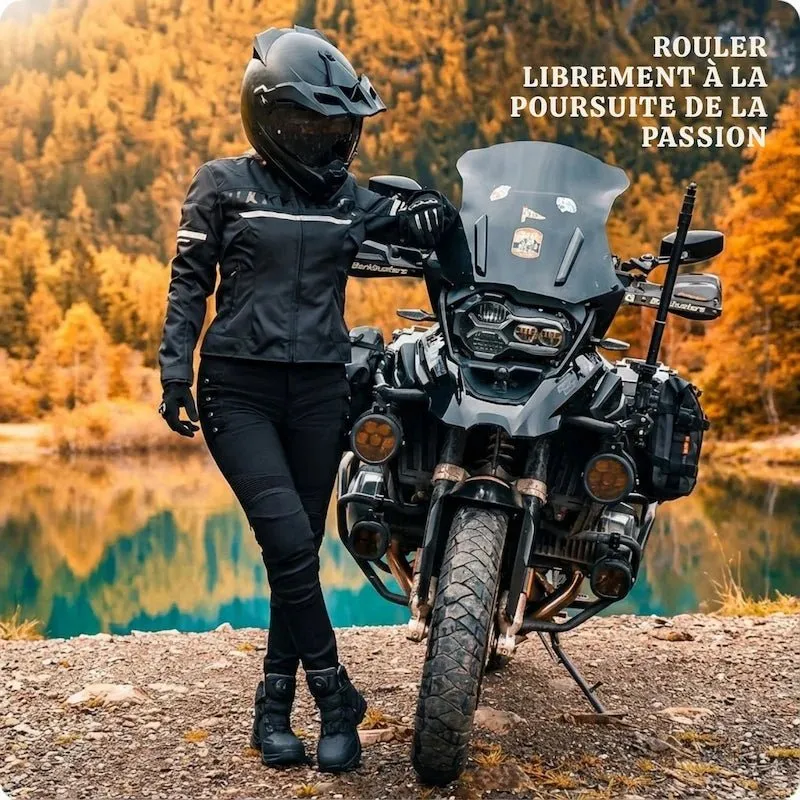 Pantalon Moto Femme Kevlar & Imperméable | RIDERIA™