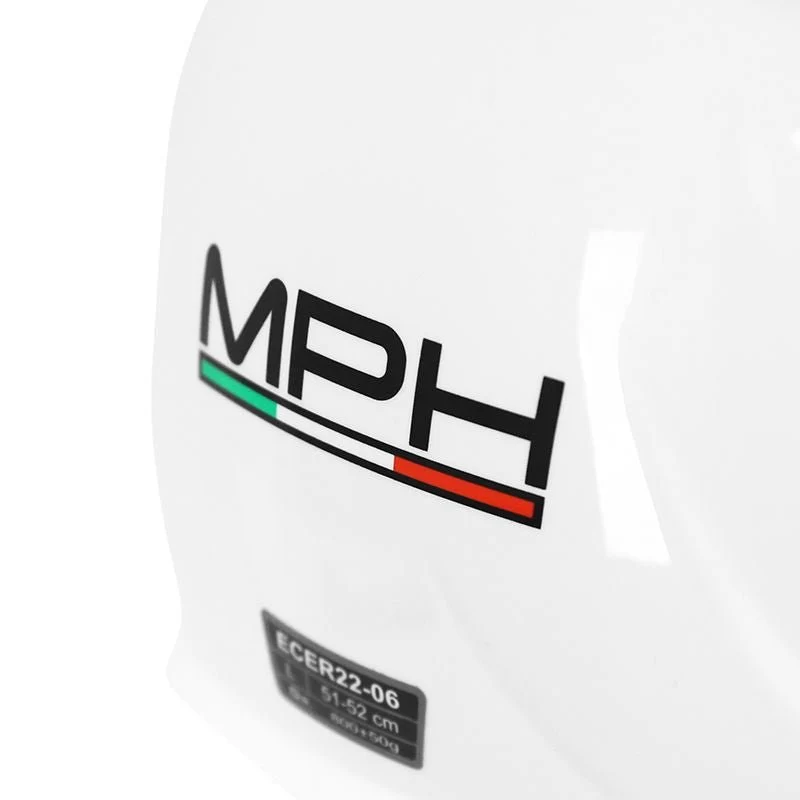 Casque jet enfant scooter homologué ECE 22.06 | JetPlay Blanc