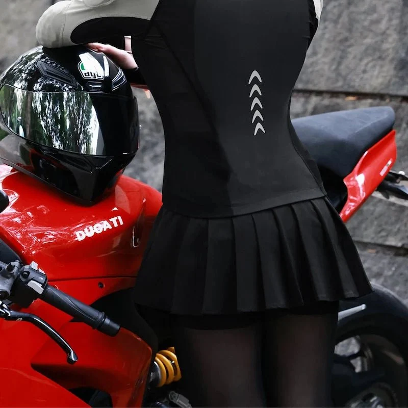 Legging moto été + Jupette avec protection CE2 | VALKYRIA™