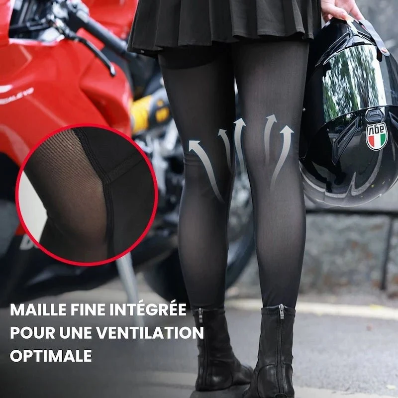 Legging moto été + Jupette avec protection CE2 | VALKYRIA™