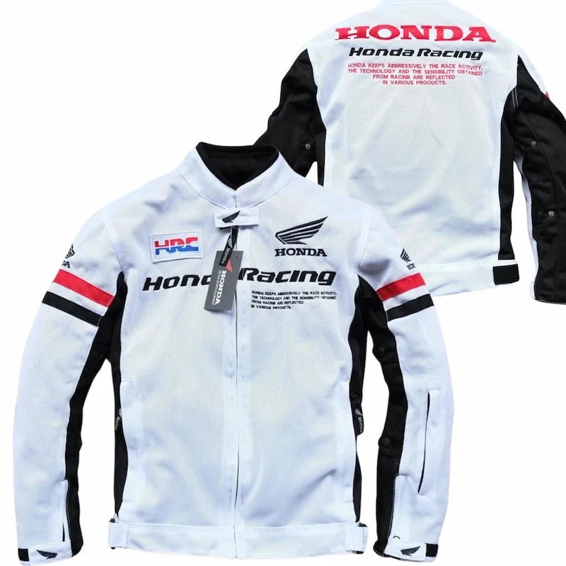 Blouson moto été blanc | Honda Racing HRC