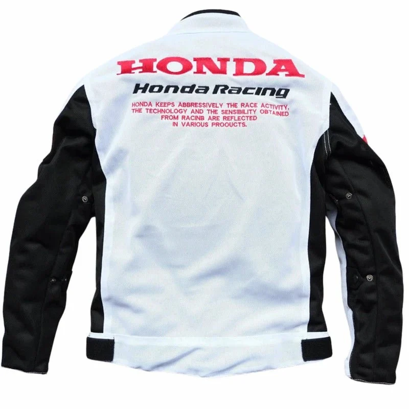 Blouson moto été blanc | Honda Racing HRC