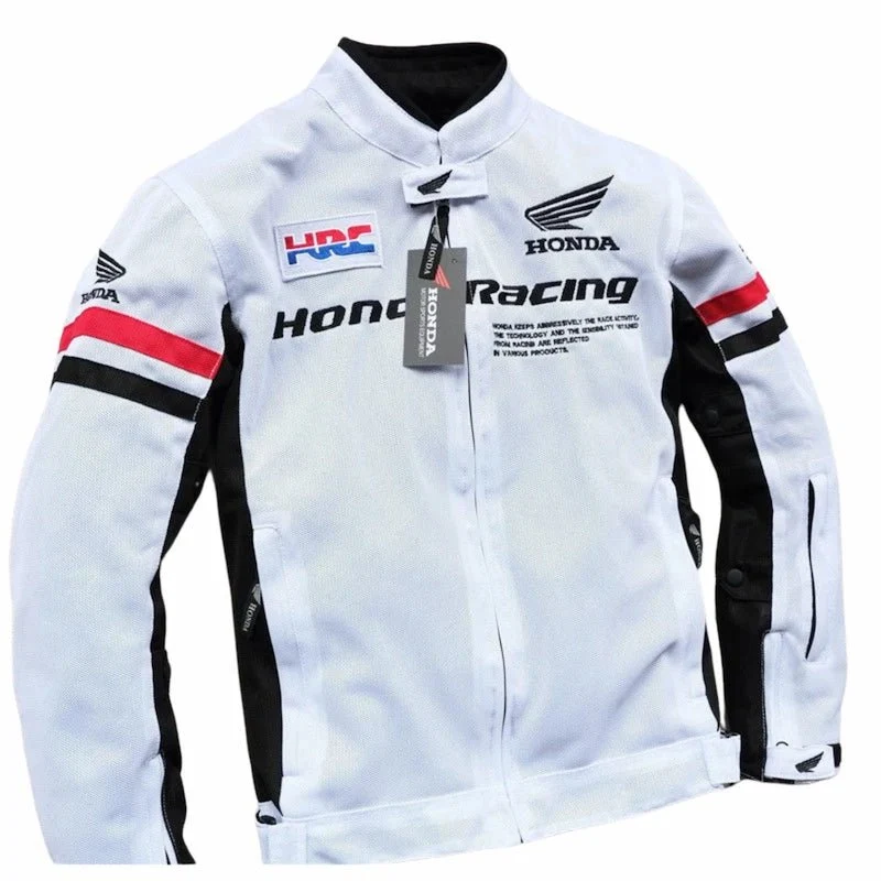 Blouson moto été blanc | Honda Racing HRC