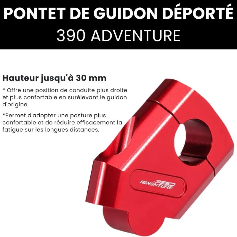 Pontet de guidon déporté 22/28mm | 390 Adventure