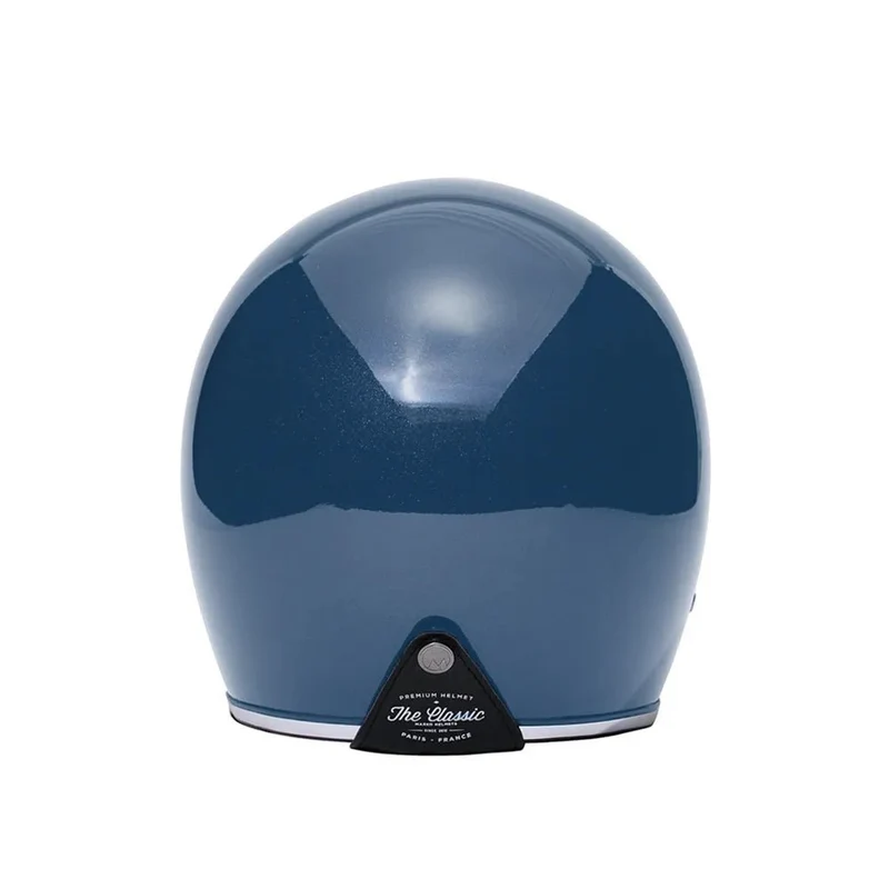 Casque Moto Jet Rétro – Marko THE CLASSIC Bleu Rouge